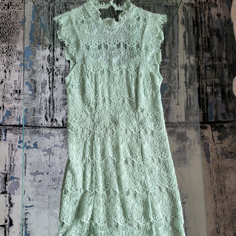 Free People lace mint dress NWT